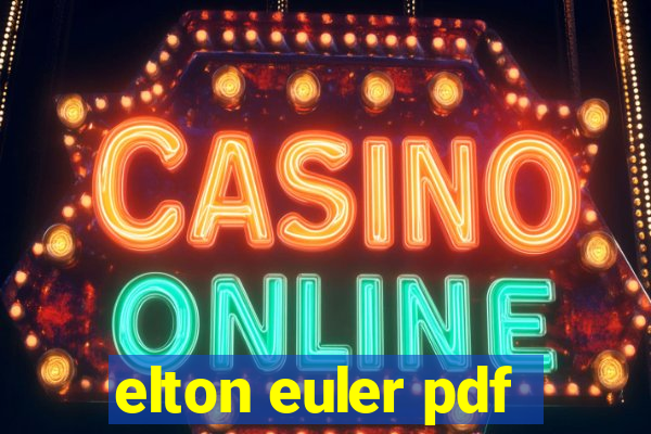 elton euler pdf